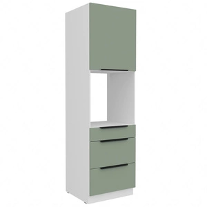 Słupek kuchenny Treviso Wh 60 DPS-210 3S 1F szafka z szufladami do zabudowy piekarnika fronty wykonane w technologii anti fingerprint