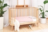 Łóżeczko niemowlęce z materacem Prince 140x70 cm sosnowe eleganckie łóżeczko do pokoju niemowlęcego z nutą stylu skandynawskiego
