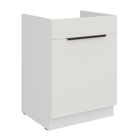 Szafka kuchenna pod zlewozmywak z szufladą Corato Wh 60 ZL 1S BB fronty szafki kuchennej wykończone w technologii anti fingerprint