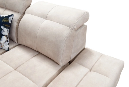 Narożnik z funkcją spania Buffalo VI zielony lewostronny funkcjonalny i stylowy narożnik rozkładany z trzema pojemnikami na pościel