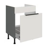 Szafka kuchenna pod zlewozmywak z szufladą Corato Ant 60 ZL 1S BB fronty szafki kuchennej wykończone w technologii anti fingerprint