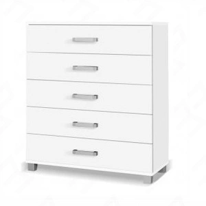 Komoda z szufladami Maximus 100 cm biała modernistyczny design komody szuflady na prowadnicach rolkowych