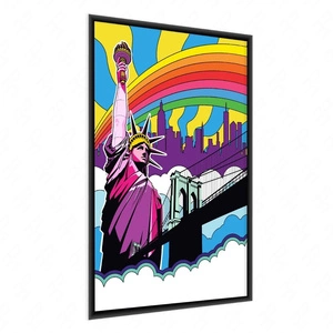 Plakat vintage Statua Wolności 70x100 plakat w ramie precyzyjny wydruk ze stylową grafiką doskonała dekoracja do salonu lub sypialni