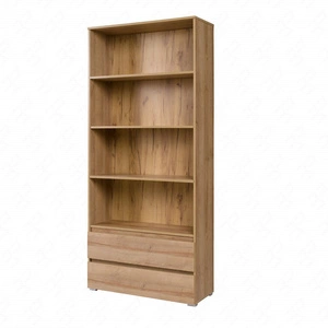 Regał szeroki z szufladami Simple dąb riviera funkcjonalny mebel do pokoju młodzieżowego salonu lub biura