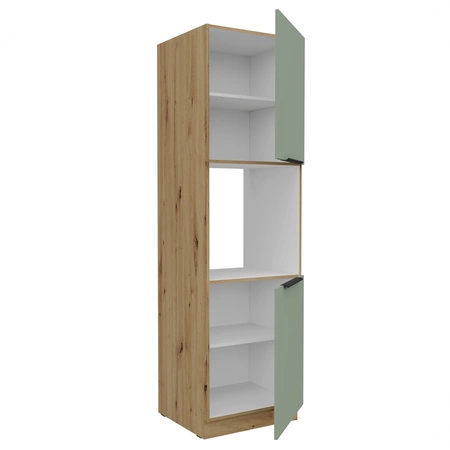 Słupek kuchenny Treviso Ar 60 DP-210 2F szafka do zabudowy piekarnika fronty wykonane w innowacyjnej technologii anti fingerprint