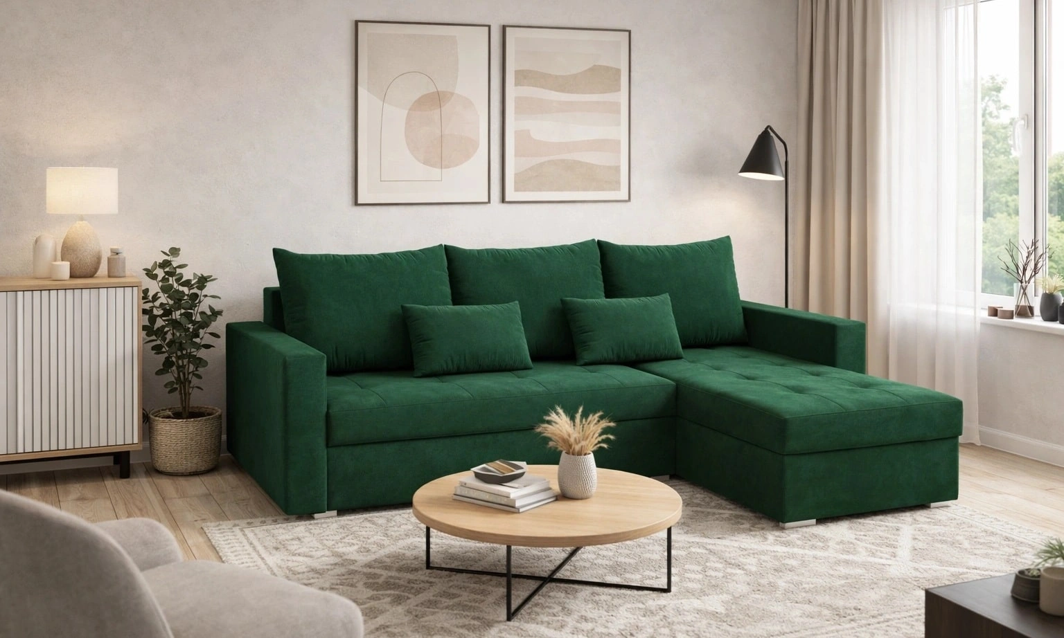 Narożnik z funkcją spania Fasti Bis Narożnik do salonu Narożnik z funkcją spania codziennego