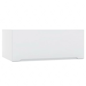 Szafka kuchenna wisząca Zova W90/56 OKGR biały / jasny szary drzwi szafki otwierane do góry odporna na uszkodzenia frezowany uchwyt