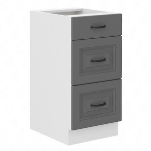 Szafka kuchenna stojąca z szufladami Tilos 40 D 3S BB szafka odporna na parę wodną wysoką temperaturę i rozlaną ciecz