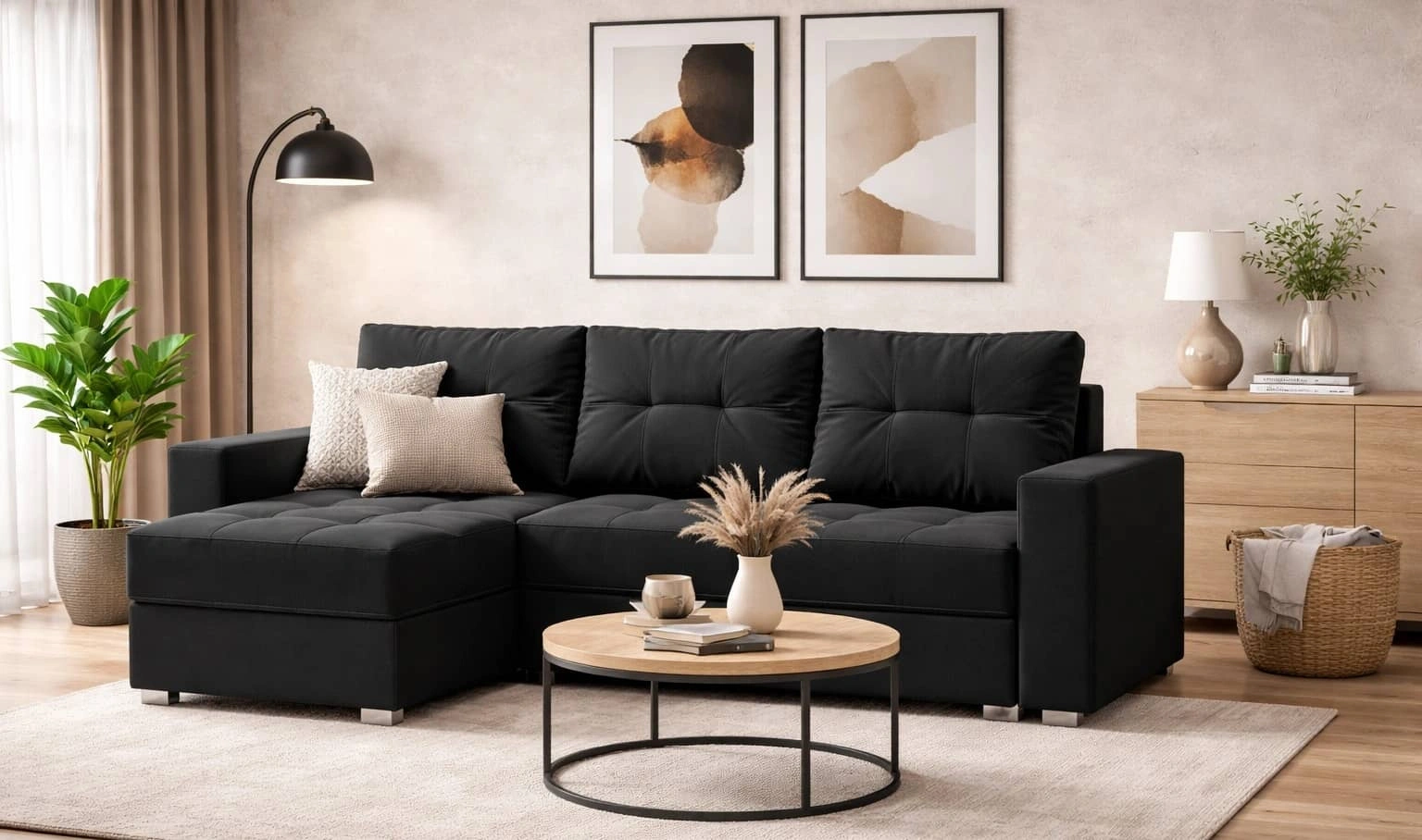 Narożnik z funkcją spania Pablos Narożnik do salonu Narożnik z funkcją spania codziennego