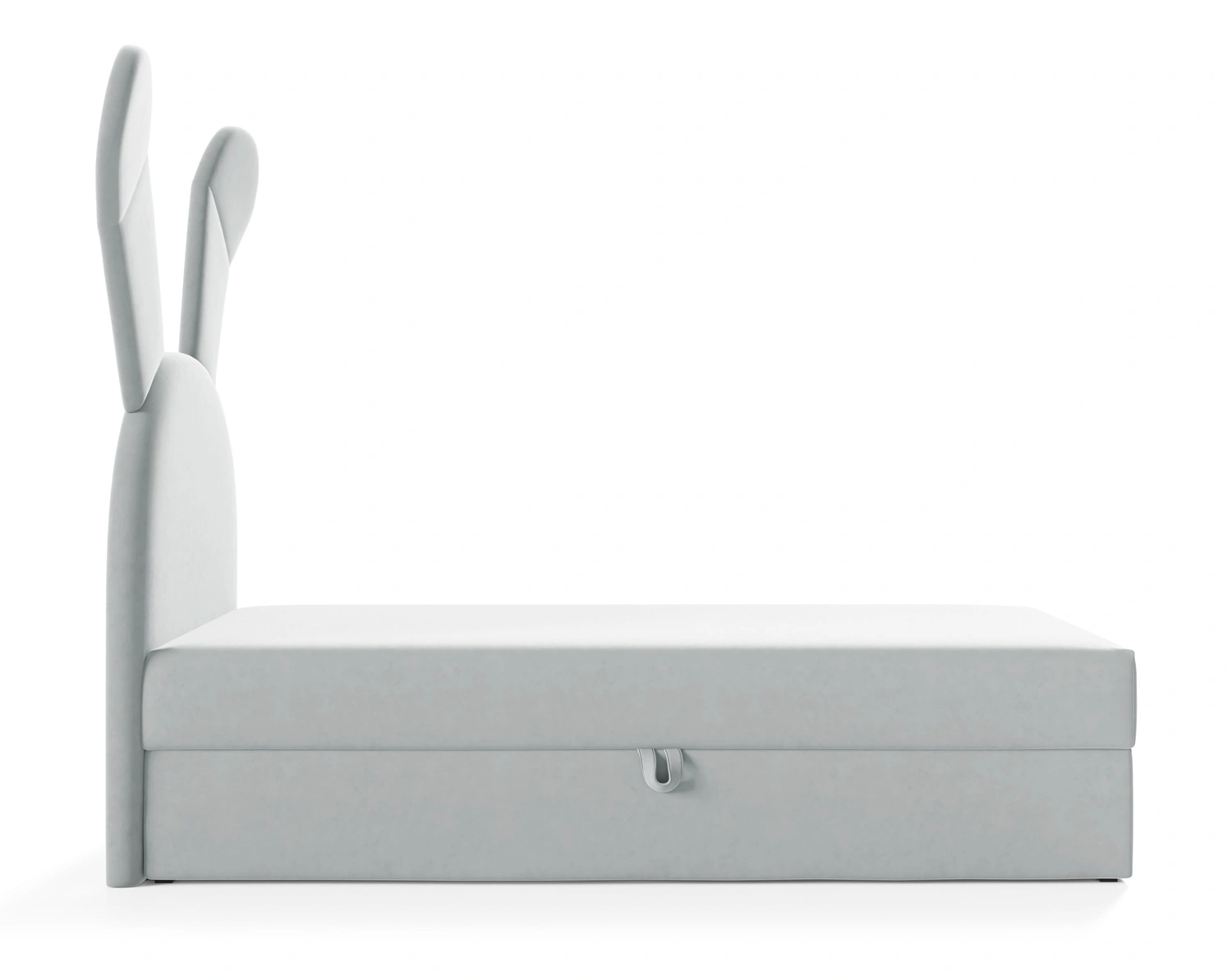 Łóżko kontynentalne Beti 100x200 w kolorze siwym