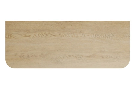 Blat do szafki łazienkowej Ovalia Cremona 120 cm dąb cremona blat z zaoblonymi krawędziami wykonany z wytrzymałej płyty MDF
