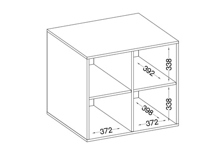 Szafka wisząca z drzwiami Makana 80 cm dąb artisan / jasny szary funkcjonalny mebel do biura gabinetu lub pokoju młodzieżowego