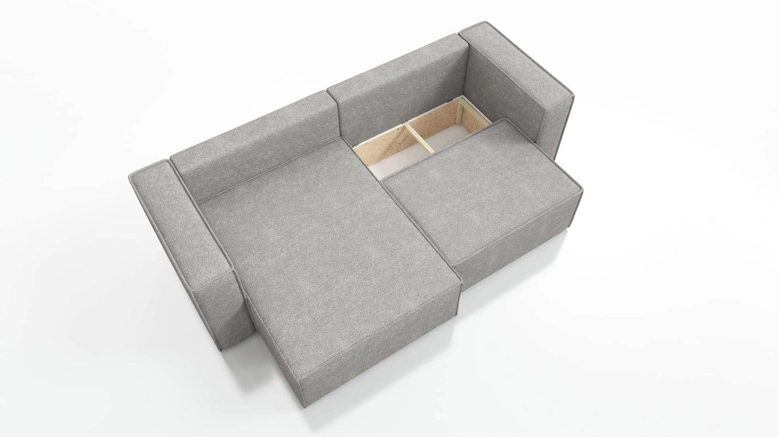 Narożnik z pojemnikiem na pościel Otton 