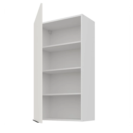 Zestaw mebli kuchennych narożny Corato Wh 290x230 cm stylowe szafki kuchenne z frontami wykonanymi w technologii anti fingerprint