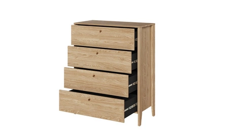 Komoda z szufladami Cozy 92 cm dąb olejowany funkcjonalny mebel w ponadczasowym designie idealna komoda do sypialni lub salonu