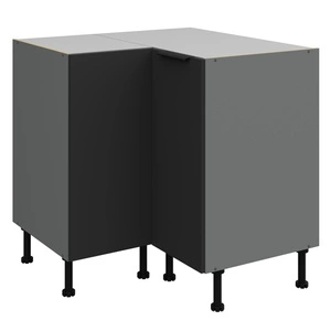 Szafka kuchenna narożna Alatri Ant 90x90 DN 2F BB szafka odporna na uszkodzenia wykończenie frontów w technologii anti fingerprint