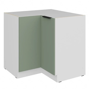 Szafka kuchenna narożna Treviso Wh 90x90 DN 2F BB szafka odporna na uszkodzenia wykończenie frontów w technologii anti fingerprint