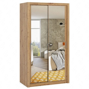 Szafa przesuwna z lustrem Rico 120 cm dąb artisan funkcjonalny mebel w stylu klasycznym idealna szafa do sypialni lub garderoby