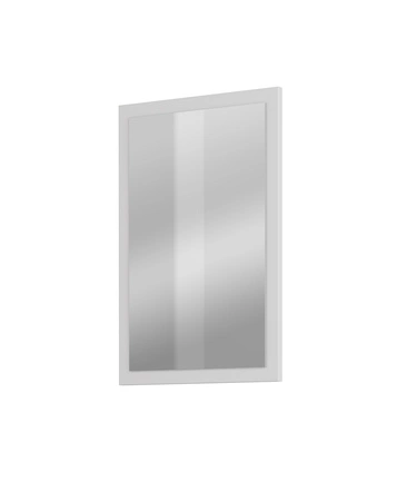 Lustro wiszące Cross 60x40 cm białe funkcjonalny dodatek do przedpokoju lub garderoby nowoczesny design
