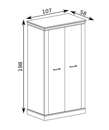 Szafa Antica 107 cm dąb craft złoty zachwyci miłośników wyrazistych wnętrz idealna szafa do sypialni lub garderoby