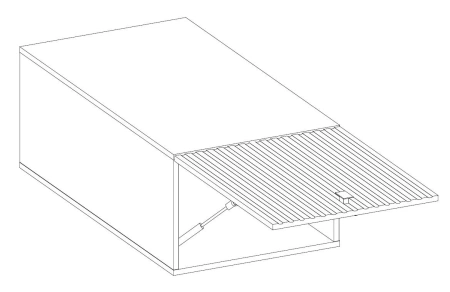 Zestaw mebli kuchennych narożny Antri / Verdi 330x210 cm szafki kuchenne z ozdobnymi lamelami nadają kuchni szczególnego charakteru
