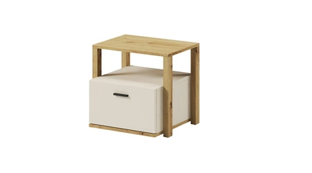 Zestaw mebli Lenny beżowy / truflowy / dąb artisan nowoczesny design stylowy zestaw mebli do pokoju młodzieżowego lub dziecięcego