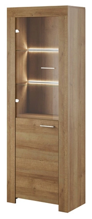 Meblościanka Neba dąb riviera nowoczesna meblościanka idealna do salonu i pokoju dziennego w oryginalnej kolorystyce