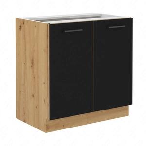 Szafka kuchenna stojąca z półką Monza 80 D 2F BB szafka odporna na parę wodną wysoką temperaturę i rozlaną ciecz