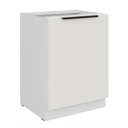 Szafka kuchenna stojąca z półką Corato Wh 60 D 1F BB szafka odporna na uszkodzenia wykończenie frontów w technologii anti fingerprint