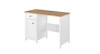 Biurko Story 110 cm biały / dąb nash modne biurko z szufladą do pokoju młodzieżowego praktyczny i ergonomiczny mebel z obszernym blatem