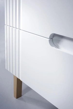 Nóżki meblowe do szafki pod umywalkę i słupka łazienkowego Fiji White dąb coast evoke