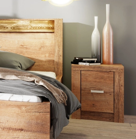 Szafka nocna Indiana jesion jasny to funkcjonalny mebel w ponadczasowym designie idealna szafka nocna do sypialni