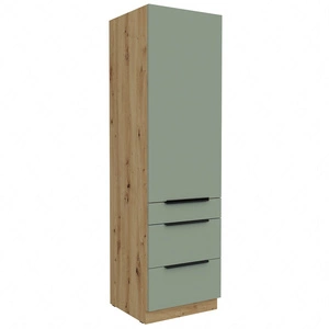 Słupek kuchenny Treviso Ar 60 DKS-210 3S 1F szafka kuchenna odporna na uszkodzenia wykończenie frontów w technologii anti fingerprint