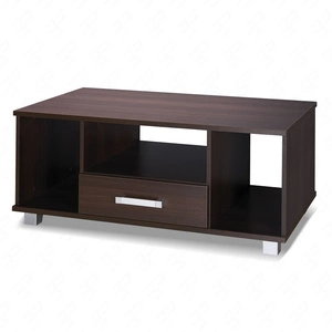 Stolik kawowy z szufladami Maximus 110 cm kasztan wenge nowoczesny design obrzeża stolika wykończone specjalną okleiną ABS