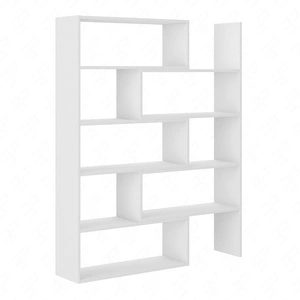 Regał Carl biały idealny regał do biura gabinetu lub pokoju nastolatka z możliwością rozsunięcia