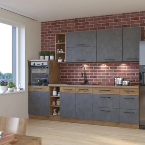 Zestaw mebli kuchennych Valico 270 cm szafki doskonale prezentują się we wnętrzach klasycznych oraz nowoczesnych