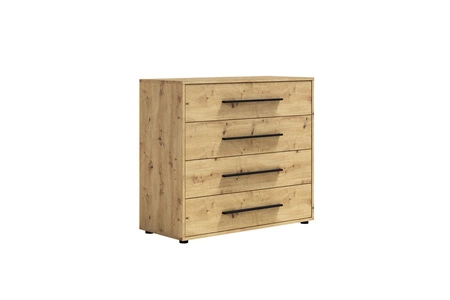 Komoda z szufladami Maxione 99 cm dąb artisan minimalistyczny design klasyczna forma idealna komoda do salonu lub pokoju dziennego
