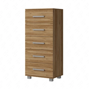 Komoda z szufladami Maximus 50 cm dąb catania nowoczesny design mebla obrzeża komody wykończone specjalną okleiną ABS