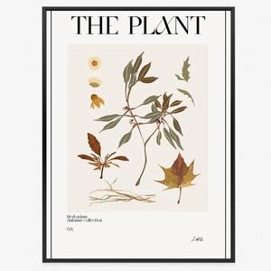 Plakat atlas jesiennych liści 70x100 plakat w ramie precyzyjny wydruk ze stylową grafiką doskonała dekoracja do salonu lub sypialni