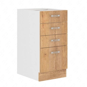 Szafka kuchenna stojąca z szufladami Lento 40 D 4S BB szafka odporna na parę wodną wysoką temperaturę i rozlaną ciecz