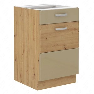 Szafka kuchenna stojąca z szufladą i półką Arton 50 D 1F 1S BB szafka odporna na parę wodną rozlaną ciecz i wysoką temperaturę