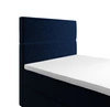 Łóżko kontynentalne Bing 120x200 granatowe w nowoczesnym skandynawskim stylu z tapicerowanym zagłówkiem łóżko z pojemnikiem