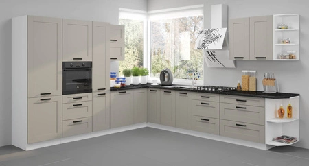 Szafka kuchenna narożna Ponza 90x90 DN 2F BB szafka odporna na parę wodną wysoką temperaturę i rozlaną ciecz