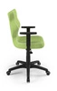 Krzesło do biurka Duo zielone idealne do wzrostu 159-188 cm profilowane siedzisko regulowane podłokietniki łatwo czyszcząca tkanina