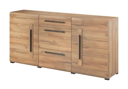 Komoda z szufladami Tulsa 180 cm dąb grandson funkcjonalna idealna do wnętrz w stylu nowoczesnym klasycznym i skandynawskim