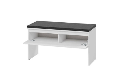 Zestaw mebli do przedpokoju Simply biały funkcjonalna garderoba w stylu klasycznym prosta konstrukcja dopasuje się do każdej aranżacji