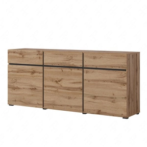 Komoda z szufladami Cross 180 cm dąb wotan stylowy design komody do salonu prosta forma w nowoczesnym wydaniu