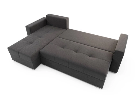 Narożnik z funkcją spania Aldo szary lewostronny gwarantuje najwyższy komfort i funkcjonalność