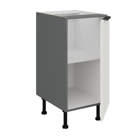 Szafka kuchenna stojąca z półką Corato Ant 40 D 1F BB szafka odporna na uszkodzenia wykończenie frontów w technologii anti fingerprint