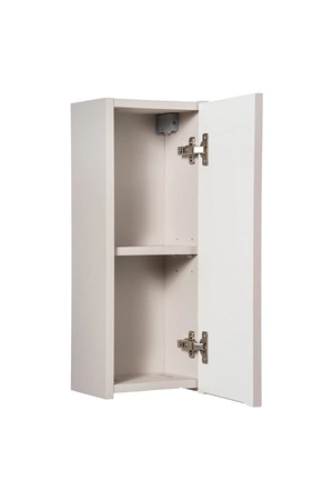 Szafka łazienkowa wisząca Nova 20 cm beżowa wąska szafka odporna na działanie wilgoci doskonale dopełni aranżację ryflowany front